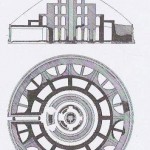 Planta y alzado del Mausoleo de Augusto